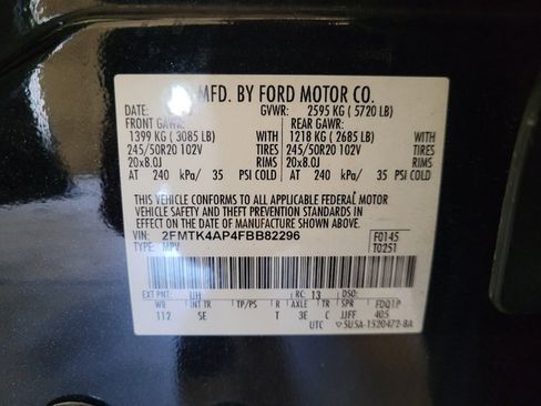 Used 2015 Ford Edge Sport w/ Equipment Group 401A AWD/4WD image 33