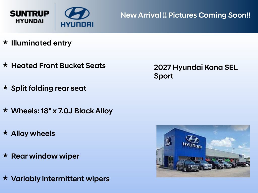 New 2027 Hyundai Kona SEL Sport AWD/4WD image 3