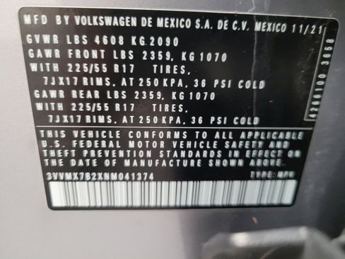 Used 2022 Volkswagen Taos S w/ IQ Drive S Package AWD/4WD image 33