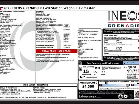 Used 2025 INEOS Grenadier AWD/4WD image 3