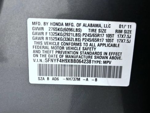 Used 2011 Honda Pilot Touring image 26