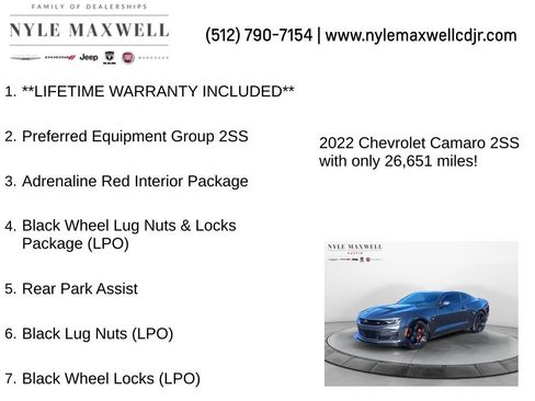 Used 2022 Chevrolet Camaro SS image 12