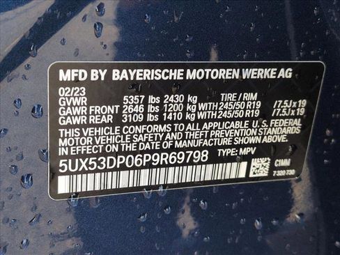 Certified 2023 BMW X3 xDrive30i w/ M Sport Package image 23