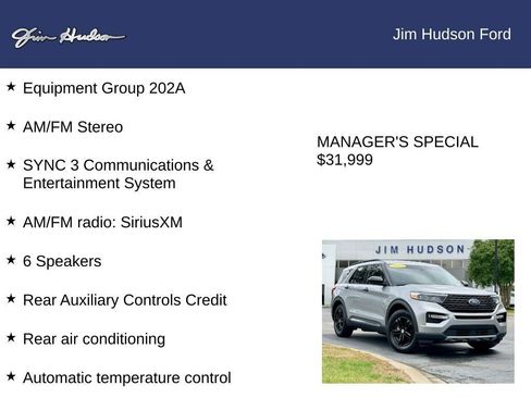 Certified 2023 Ford Explorer XLT w/ Equipment Group 202A RWD image 12