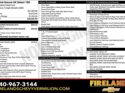 Used 2023 Buick Encore GX Select w/ Sport Touring Package FWD image 2