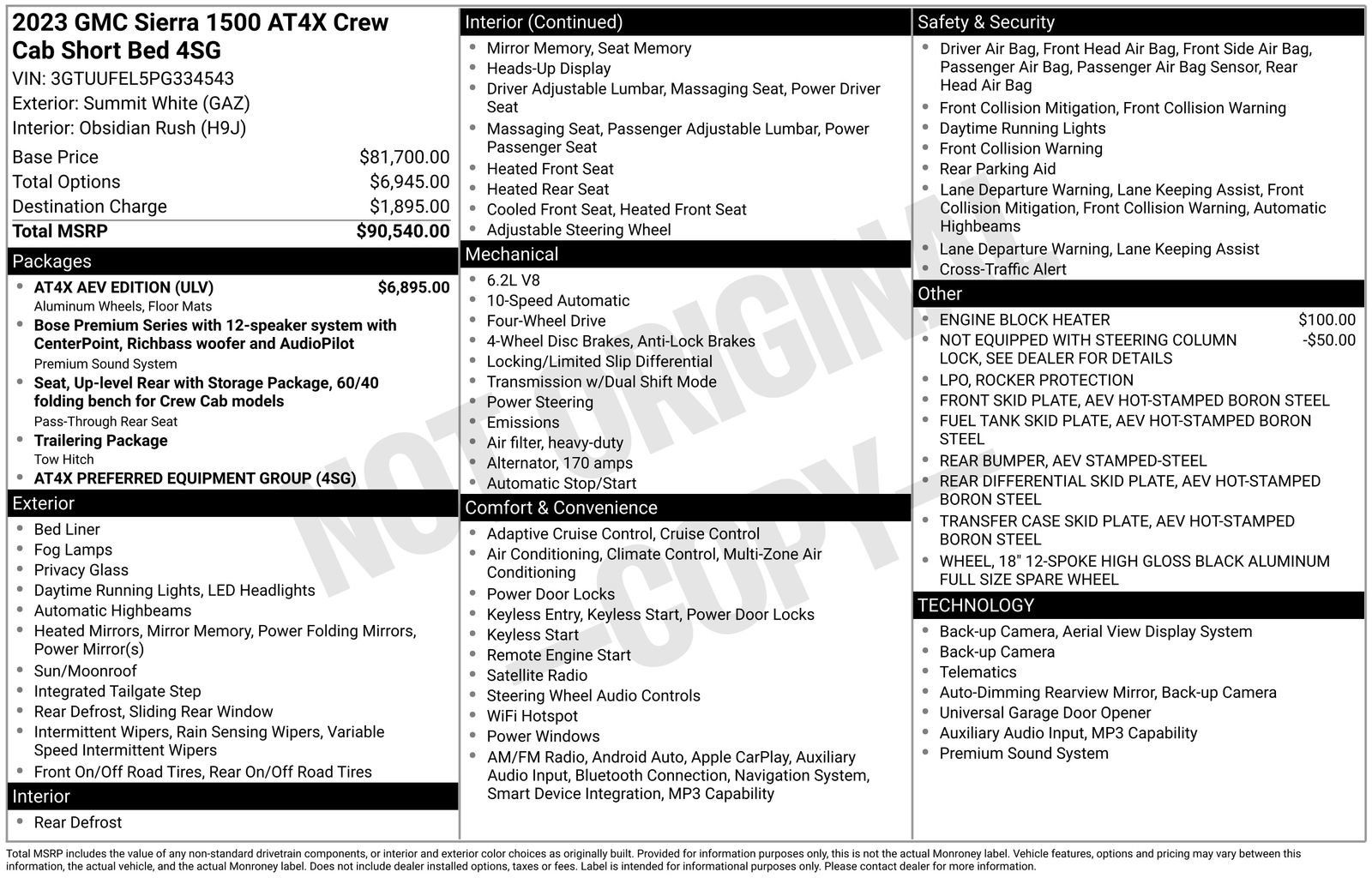 Used 2023 GMC Sierra 1500 AT4X w/ AT4X AEV Edition AWD/4WD image 36