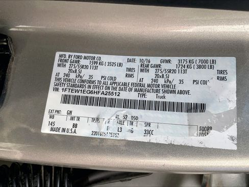Used 2017 Ford F150 Platinum w/ Equipment Group 701A Luxury AWD/4WD image 37