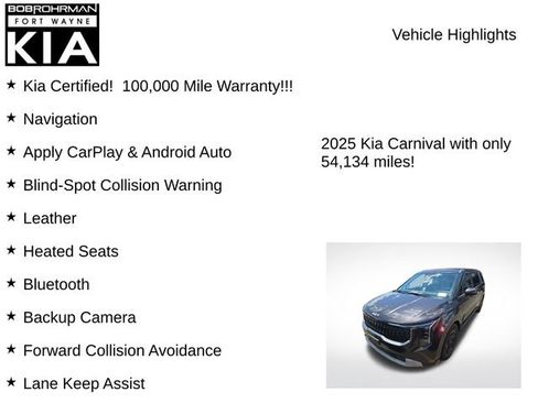 Certified 2025 Kia Carnival FWD image 7