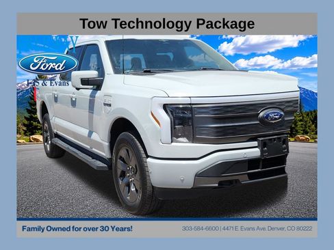 Used 2023 Ford F150 Lightning Lariat w/ Tow Technology Package AWD/4WD image 1