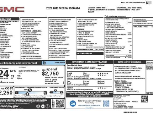 New 2026 GMC Sierra 1500 AT4 w/ AT4 Premium Package image 5