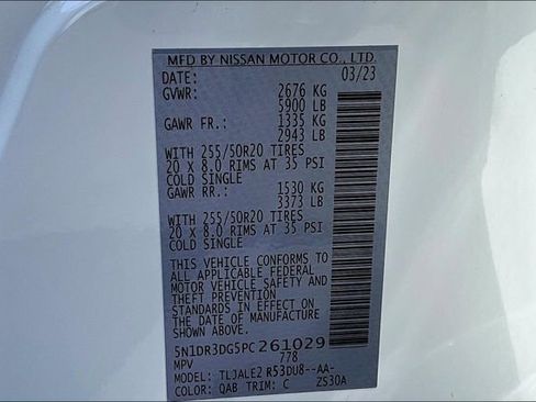 Certified 2023 Nissan Pathfinder Platinum w/ Cargo Package FWD image 19