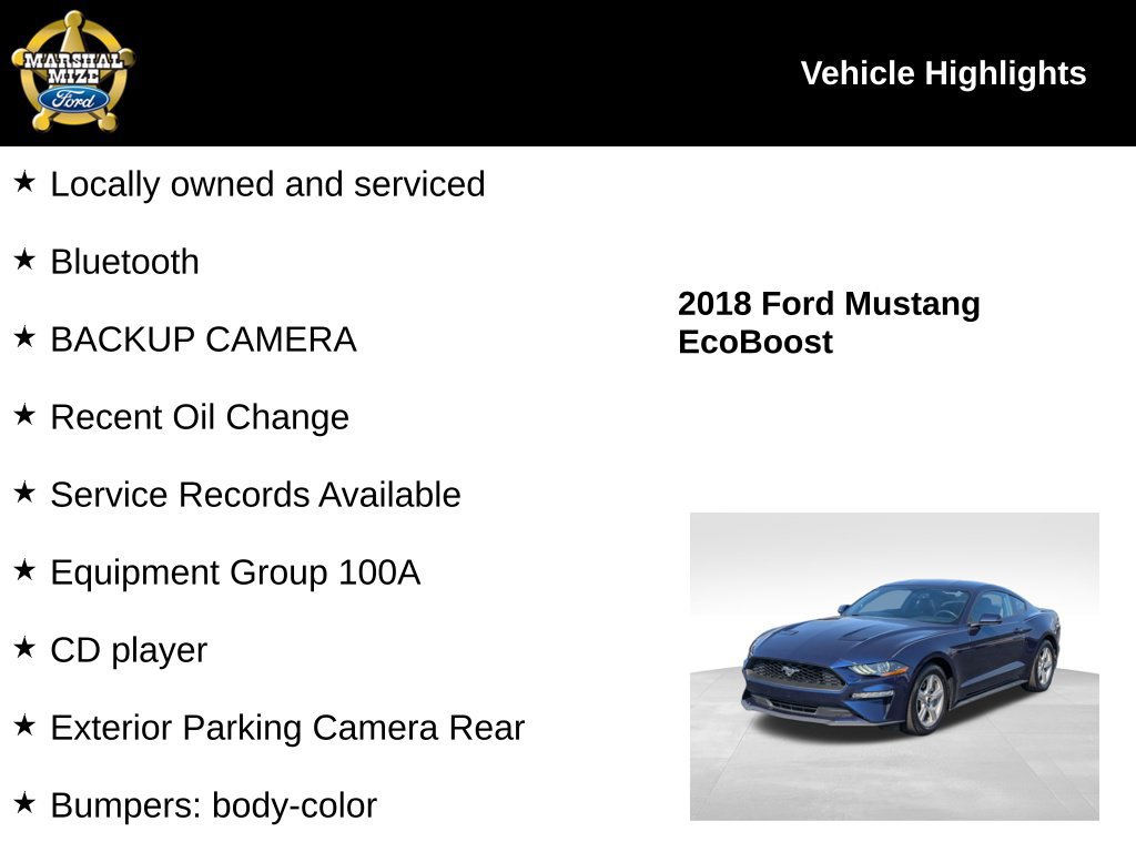Used 2018 Ford Mustang Coupe RWD image 2