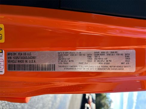 New 2025 Jeep Gladiator Sport w/ Premium Package image 30