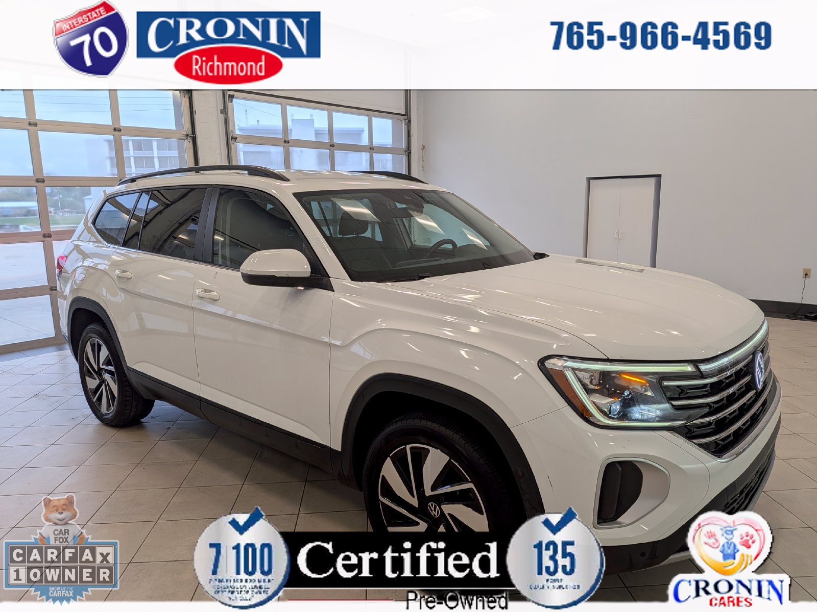 Used 2025 Volkswagen Atlas SE FWD image 1