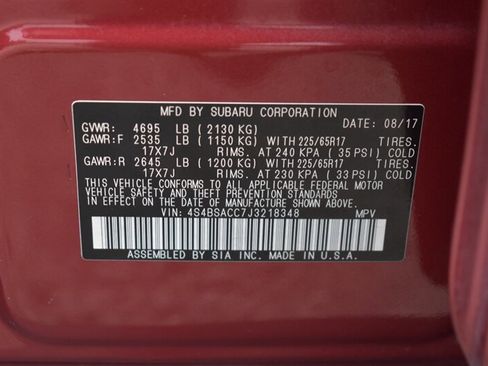 Used 2018 Subaru Outback 2.5i Premium AWD/4WD image 34