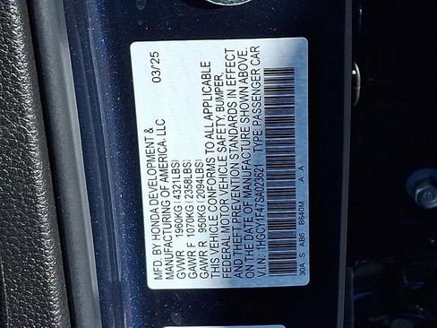 Used 2025 Honda Accord SE image 27