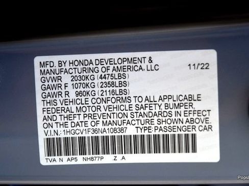 Used 2022 Honda Accord Sport image 20
