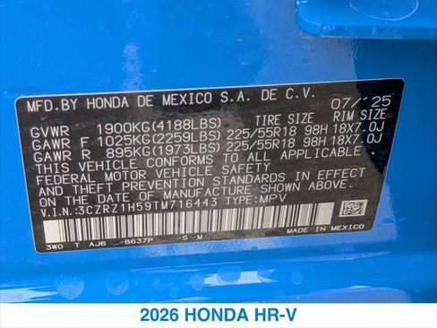 New 2026 Honda HR-V Sport image 26