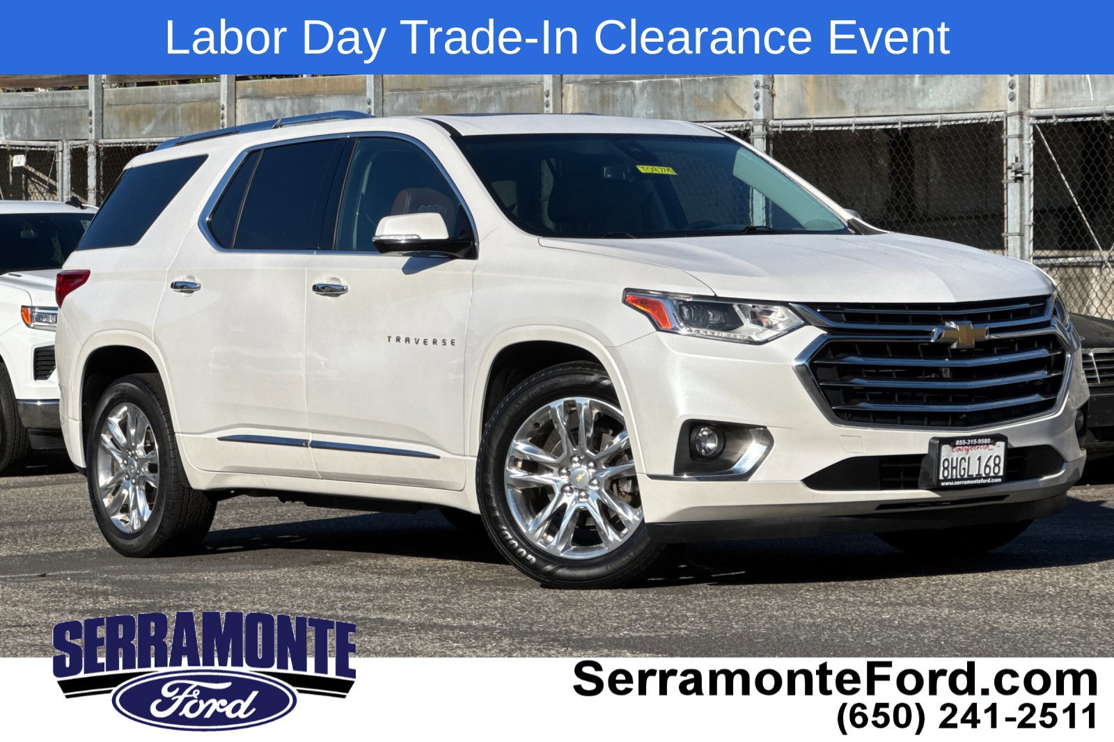 Used 2019 Chevrolet Traverse High Country w/ LPO, Floor Liner Package AWD/4WD image 1