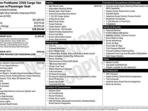 New 2026 RAM ProMaster 2500 w/ Safety Group image 43