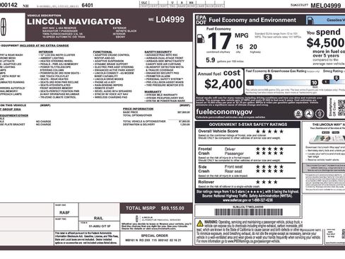 Used 2021 Lincoln Navigator L Reserve AWD/4WD image 3