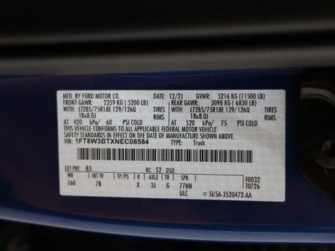 Used 2022 Ford F350 Platinum w/ Tremor Off-Road Package image 96