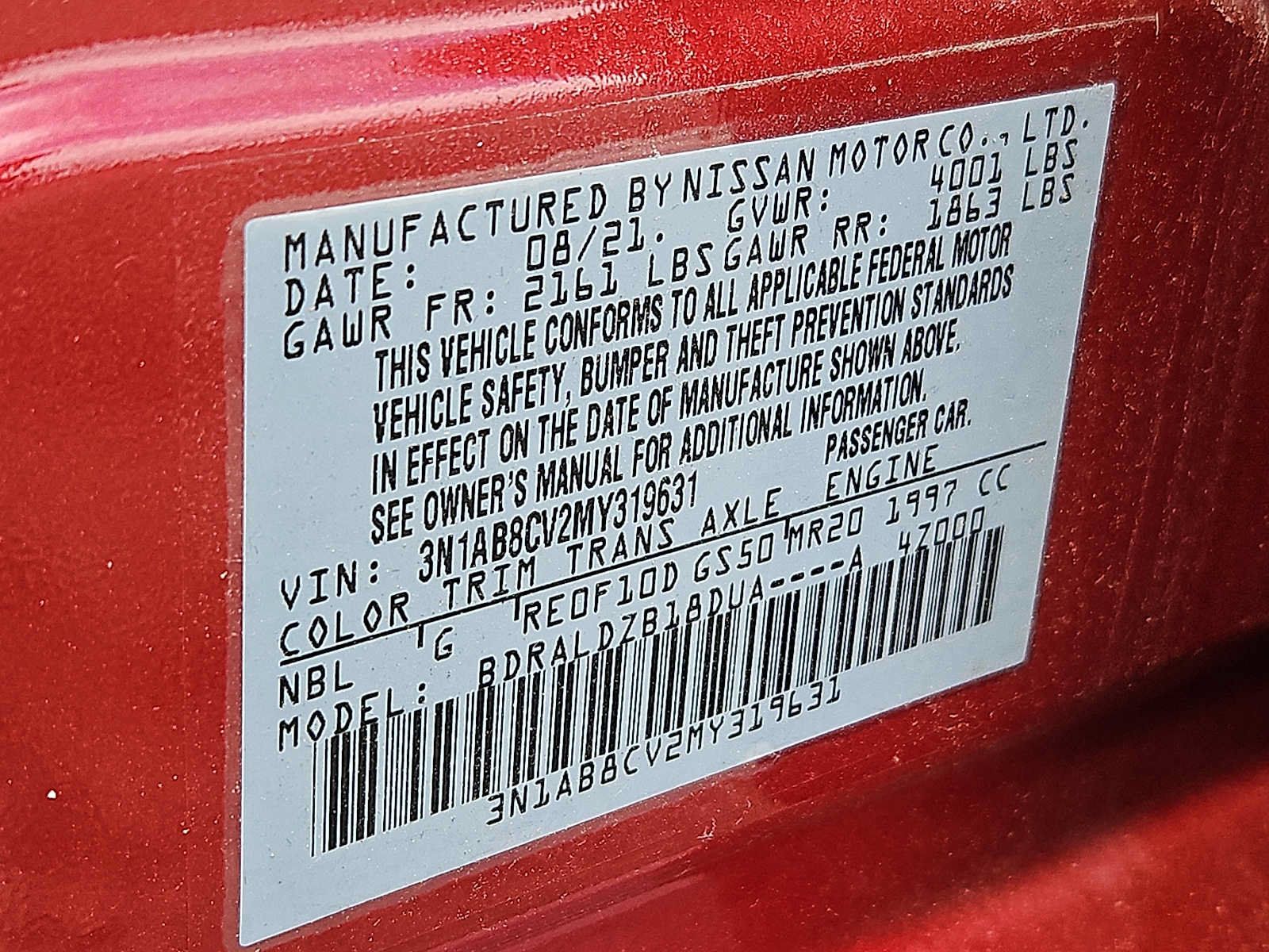 Used 2021 Nissan Sentra SV FWD image 26