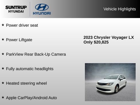 Used 2023 Chrysler Voyager LX FWD image 16