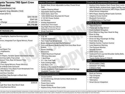 Used 2023 Toyota Tacoma TRD Sport image 16