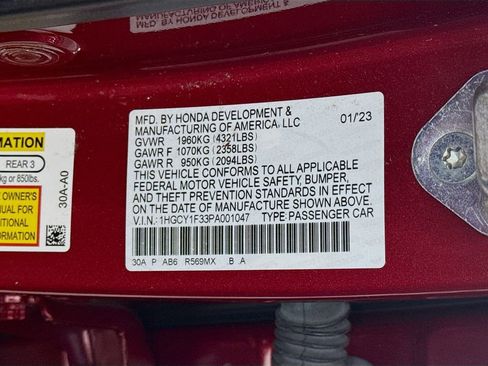 Certified 2023 Honda Accord EX image 29