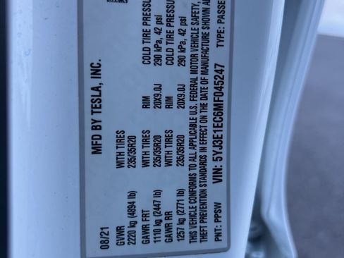 Used 2021 Tesla Model 3 Performance AWD/4WD image 32