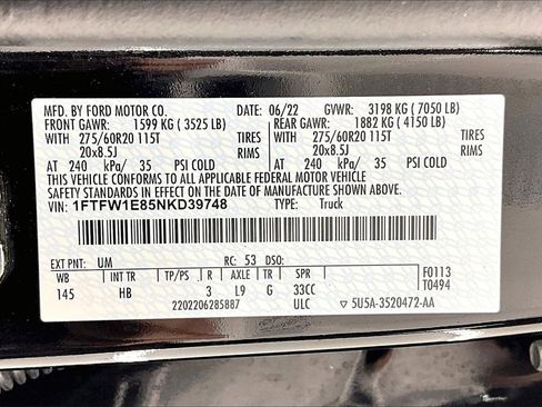 Used 2022 Ford F150 Lariat w/ Equipment Group 502A High image 36