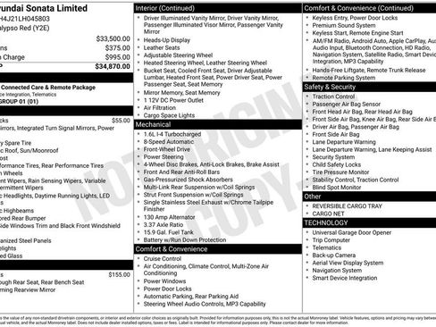 Used 2020 Hyundai Sonata Limited image 41