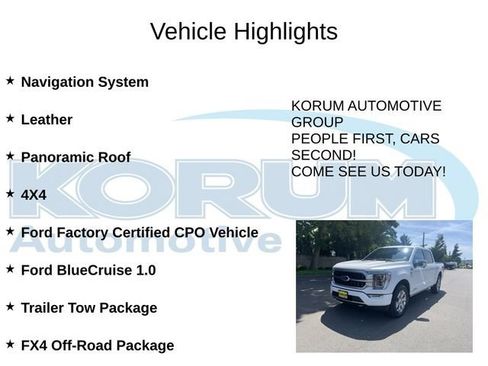 Certified 2023 Ford F150 Platinum w/ FX4 Off-Road Package AWD/4WD image 4