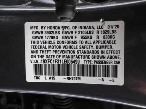 Used 2020 Honda Civic EX image 47