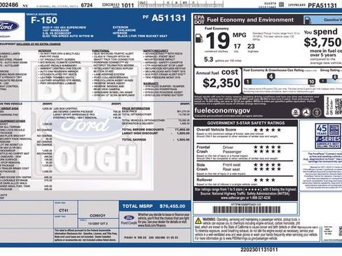 Certified 2023 Ford F150 Lariat w/ Equipment Group 502A High AWD/4WD image 12