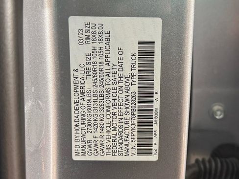 Used 2023 Honda Ridgeline RTL-E image 48