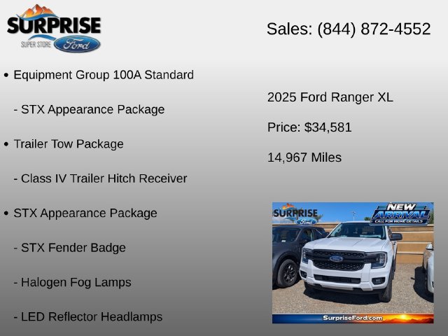 Used 2025 Ford Ranger XL w/ Trailer Tow Package AWD/4WD image 6