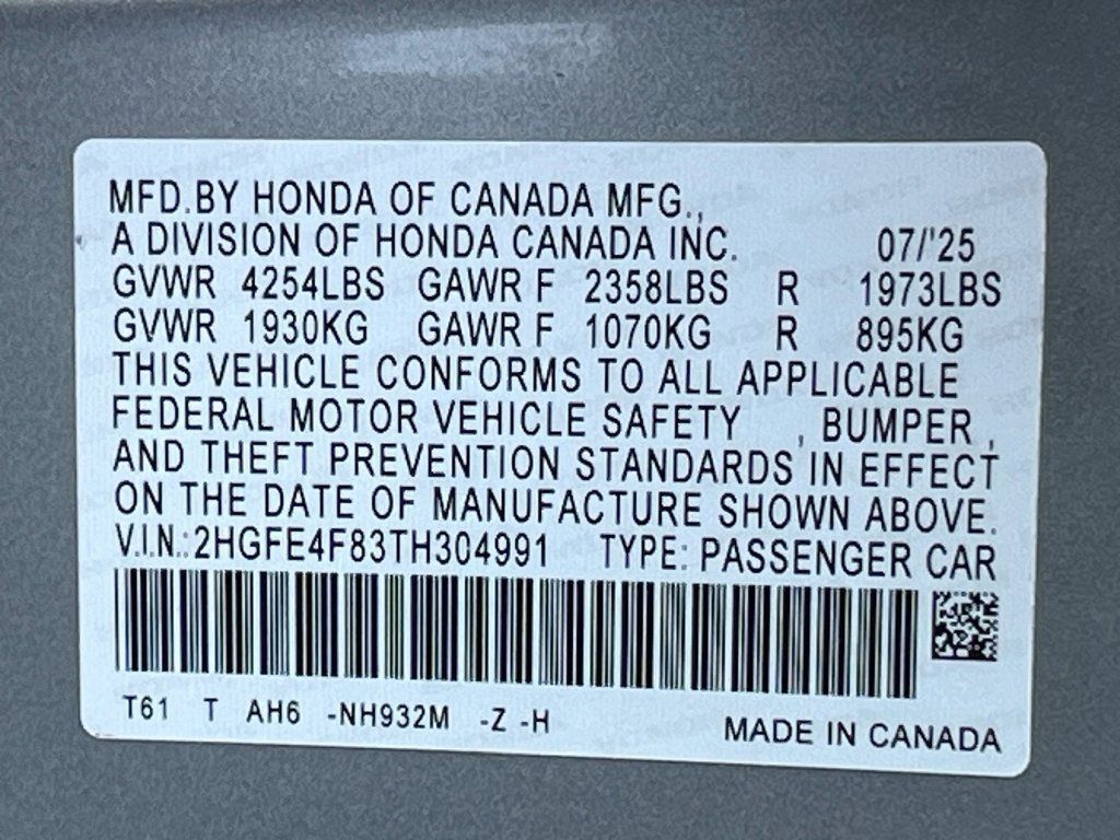 Used 2026 Honda Civic FWD Hybrid Sedan image 31