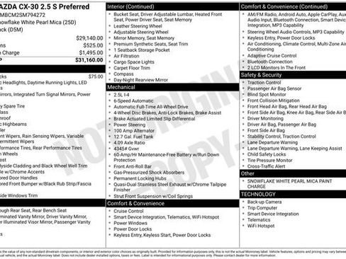 Certified 2025 MAZDA CX-30 AWD 2.5 S w/ Preferred Package image 35