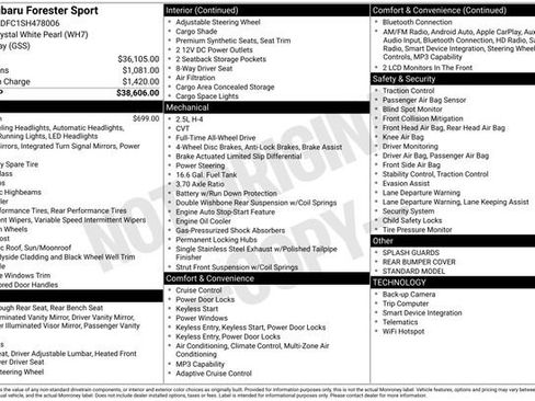 Used 2025 Subaru Forester Sport image 5