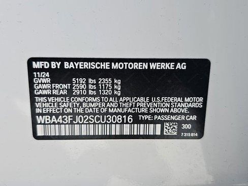 New 2025 BMW 530i w/ M Sport Package image 38