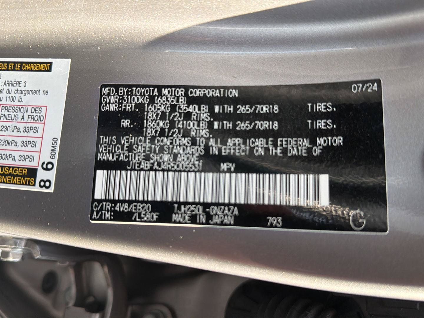 Used 2024 Toyota Land Cruiser AWD/4WD image 42