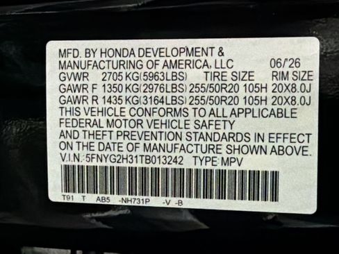 New 2026 Honda Pilot Sport image 22