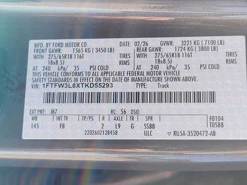 New 2026 Ford F150 XLT w/ Equipment Group 302A MID image 12