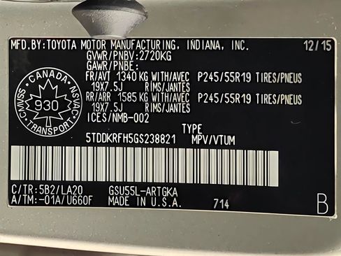 Used 2016 Toyota Highlander Limited AWD/4WD image 62