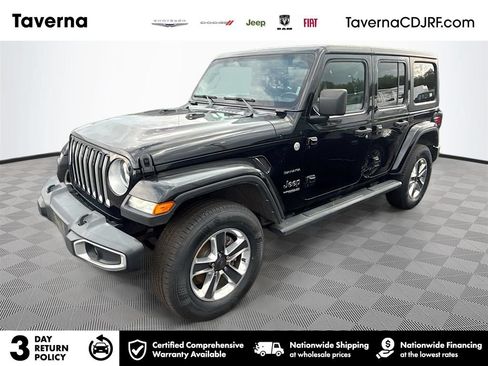 Used 2022 Jeep Wrangler Unlimited Sahara w/ Cold Weather Group AWD/4WD image 1