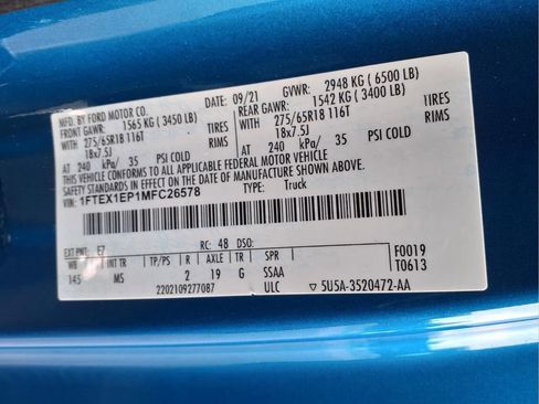 Used 2021 Ford F150 XLT w/ Equipment Group 302A High AWD/4WD image 24