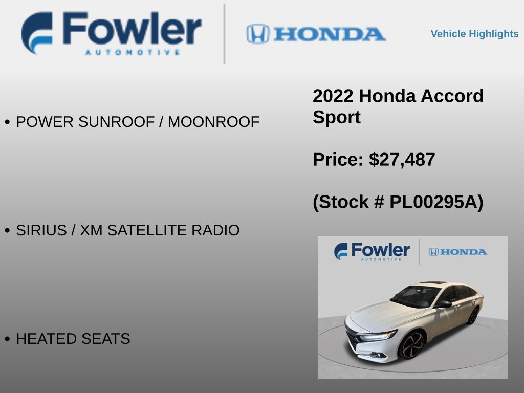 Used 2022 Honda Accord Sport image 12