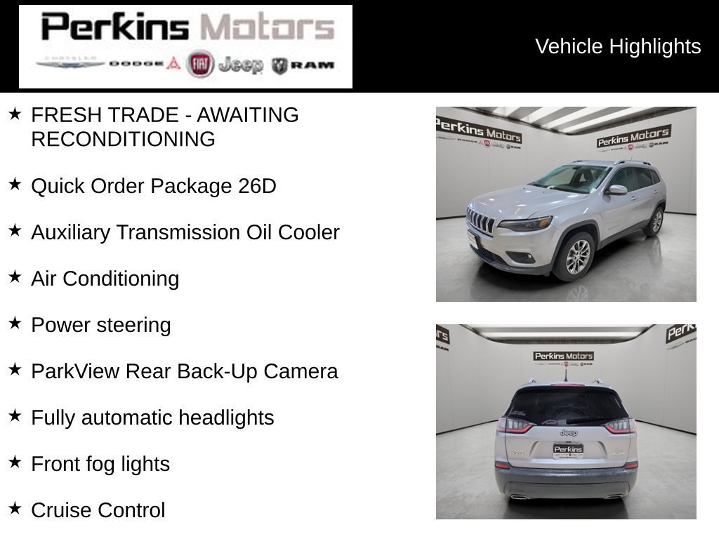 Used 2019 Jeep Cherokee Latitude Plus AWD/4WD image 2